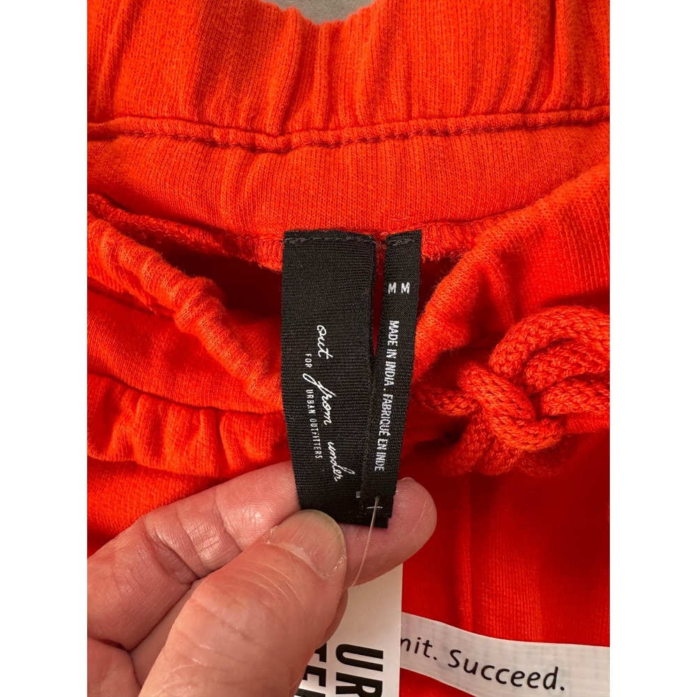 Urban Outfitters Out From Under Orange Wide Leg Seam Front Sweatpants Medium NWT - Picture 6 of 8